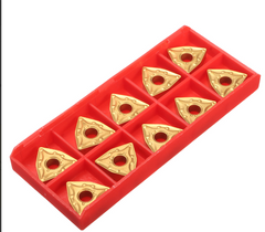 10pcs Titanium Coated Carbide Insert Cutting Tool For CNC Stainless Tool