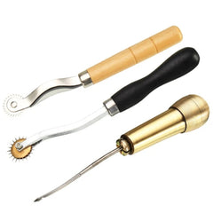 48Pcs Leather Craft Tools Kit Hand Sewing Stitching Punch Carving Work Saddle