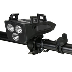 Bike Phone Holder Light Waterproof Horn Power Bank 2000mah 4 in 1