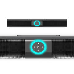 Bluetooth Speaker 20W Wireless Home TV Soundbar RGB Hi-Fi Sound FM Radio TF Card AUX Portable Computer Speaker