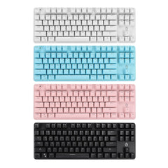 Wired Mechanical Gaming Keyboard 87-Key 87% TKL Layout Suspended Keycaps Hot Swappable RGB Backlit Mechanical with Supplement Switches Keycap Puller