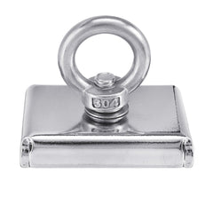 300KG D75 Super Fishing Recovery Block 304 Magnet Eyebolt Ring Metal with 10M Rope