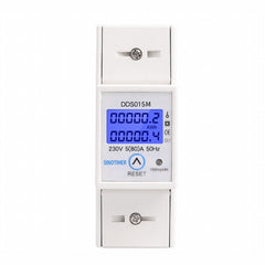 Reset and Reset Backlight Display Single-phase Household Rail Multi-function Energy 230V Meter
