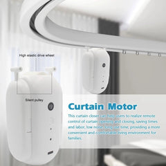 Smart Curtains Bluetooth Wireless Automatic Curtain Opener Rechargeable Switchbot Curtain Robot Curtains Remote Control Alexa Google Home