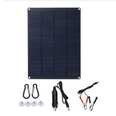 6W 18V Portable Solar Panel Kit Outdoor Camping Car Caravan Boat Charger Battery