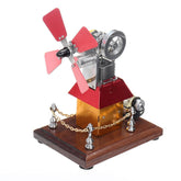 High Speed Stirling Engine Windmill Fan Propeller External Combustion Engine Model Decor Gift