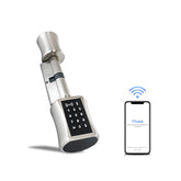 Smart Cylinder Lock APP Control TT Lock Digital Keypad Code RFID Card Keyless Door Lock For Home Hotel Apartment