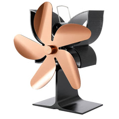 5 Blades Fireplace Fan Stove Fan Heated Fan Heat Powered Eco Fan Low Noise