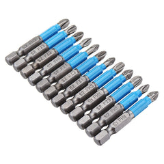12pcs Screwdriver Bit 1/4 Inch Hex Shank Anti Slip PH2 Phillips Magnetic Impact Screwdriver Bits