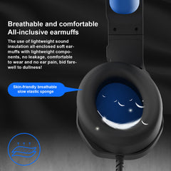 Gaming Headset Virtual 7.1 Sound Effect USB Interface Omnidirectional Flexible Microphone for PS4 Laptop PC