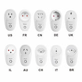 Smart WIFI Socket CN/US/UK/AU/DE/FR/BR/CH/IL/IT Wireless Plug Power Sockets Smart Home Switch Work With Alexa Google Assistant IFTTT,S26 10A
