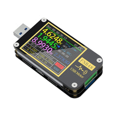 USB Tester Voltmeter Ammeter Bluetooth APP Tester Current and Voltmeter USB Tester With USB-A Micro USB Type-C Interface