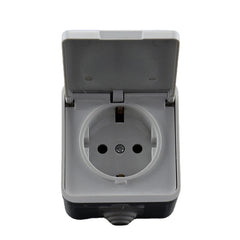 EU Standard Covered Power 16A Socket European Standard Power Outlet Wall Socket