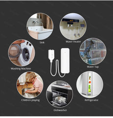 WiFi Water Leakage Alarm Sensor Overflow Water Flooding Detector Water Level Alarm Sensor Works With Google Smart Life