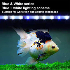 Double Row High-brightness Blue and White Mi*ed Color Brightening Led Fish Tank Light LED High Bright Diving Light Waterproof Aquarium
