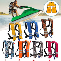 Automatic Inflatable Life Jacket Adult Survival Aid Vest With Luminous Film Super Floating