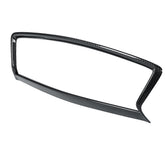 Carbon Fiber Color Front Side Car Grill Outline Trim Cover Overlay