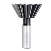 60 Degree 40-60mm HSS Straight Shank Dovetail Groove Slot Milling Cutter End Mill CNC Bit
