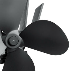 4 Blades Fireplace Fan Stove Fan Heated Fan Heat Powered Eco Fan