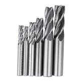 6pcs 3/16-1/2 Inch Imperial Milling Cutter 4 Flutes Spiral CNC End Mill