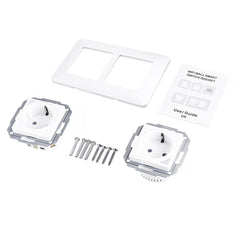 Dual WiFi Smart Light Wall Switch Socket Outlet DE EU Tuya Wireless Remote Control Work with Alexa Google Home