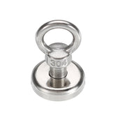 32x48mm 34kg Neodymium Recovery Magnet Metal Detector Eyebolt Circular Ring