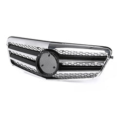 Chrome Silver AMG Style Front Grill Grille For Mercedes Benz