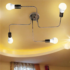 4Heads Vintage Industrial Chandelier Pendant Light Metal Flush Mount Ceiling Lamp AC110-240V