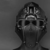 Military Airsoft Full Face Helmet Safety Tactical Adjustable CS Mask Shooting Helmet Mask Head Protector Outdoor Hunting