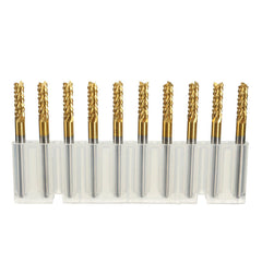 10pcs 3mm Carbide End Mill Cutter Titanium Coated Engraving Milling Cutter Carbide Rotary Burr