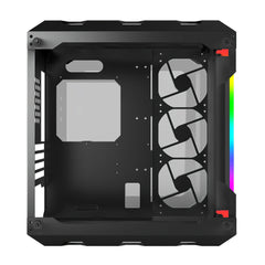 RGB Light Bar Computer Case Tempered Glass Panels ATX Gaming Water Cooling PC Case E-Sports Online Cafe Desktop Game Supplies