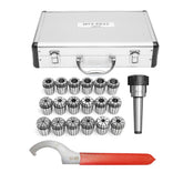 18pcs 3-20mm Collects Set Collet Chuck Set 1/2 Inch Thread with Chuck And Spanner