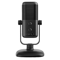 Cardioid Microphone Studio Condenser Mic Built-in Sound Card for Smartphones Laptop Tablets Games Live Broadcast Podcasts Recording