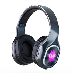 Bluetooth 5.2 Wireless Game/Music Mode Foldable Gaming Headphone RGB Magic Lights 3D Stereo Hi-Fi Headsets With Mic