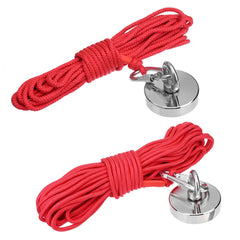 75mm 300KG Neodymium Fishing Magnet Salvage Recovery Magnet with 10/20 Meters Rope
