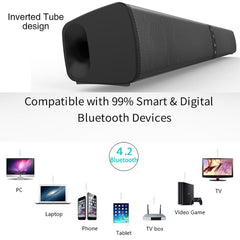 Home Audio and TV Speaker Soundbar Bluetooth Speaker Super Bass Stereo Loudspeaker for Phone PC Computer with RCA cable