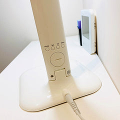 Desk Lamp Touch Dimmable Foldable Eye Protect Reading Light with Calendar Temperature Alarm Clock,5W