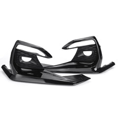 Gloss Black Fog Light Lamp Bezel Bumper Cover Cap For Infiniti Q50 Sport 2018-2020