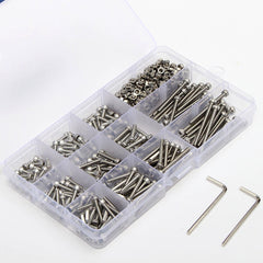 M3SS2 M3 442Pcs Stainless Steel Allen Bolt Nut Hex Socket Cap Screw Assortment Kit