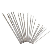 Mini 0.3-1.0mm Clamping Hand Drill with Keyless Chuck 20Pcs Twist Drill Bits
