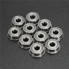 10pcs 4x10x4mm Metal Shielded Flange Ball Bearing