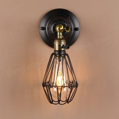 Metal Vintage Rustic Sconce Wall Light Edison Lamp Bulb Fixture