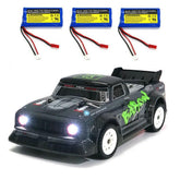 RTR Several Battery 2.4G 4WD 30km/h RC Car LED Light Drift On-Road Proportional Vehicles Model
