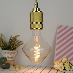 E27 2700K 4W Dimmable LED Incandescent Light Bulb Spinning Top Shape Edison Bulb Filament Lamp Retro Decor