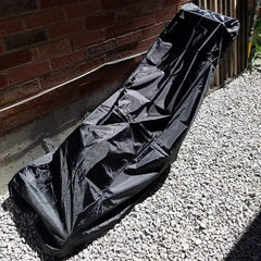 74inch Waterproof Mower Cover Garden Rain Dust Protector Tear Resistant for Electric Reel Push Mowers with Storage Bag