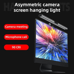 Monitor Light Bar Eye Protection Screen Light Lamp Touch Control Monitor Display Hanging Light with Webcam Microphone for Desktop Computer Home Office