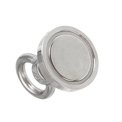 32x48mm 34kg Neodymium Recovery Magnet Metal Detector Eyebolt Circular Ring