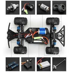 With Two Batteries 1/18 2.4G 4WD 40km/h RC Car Electric Off-Road Vehicles RTR Model
