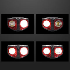 1200LM 2xT6 Wireless Bike Front Light Waterproof Bicycle Computer 120dB Bike Horn USB Charging Night Riding Warning Lamp