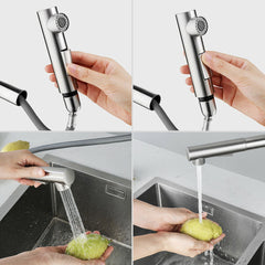 Kitchen Faucet Mixer Tap With Pull-out Shower Single Lever
